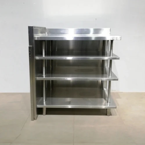 Estantería rinconera de acero inoxidable de segunda mano 106x60x117cm en venta en cabauoportunitats.com