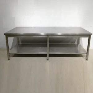 Mesa de acero inoxidable de 200x70x86cm de segunda mano