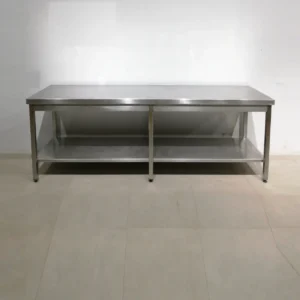 Mesa de acero inoxidable de 200x70x86cm de segunda mano