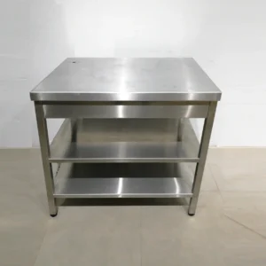 Mesa de acero inoxidable de 97x76x90cm de segunda mano