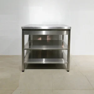 Mesa de acero inoxidable de 97x76x90cm de segunda mano