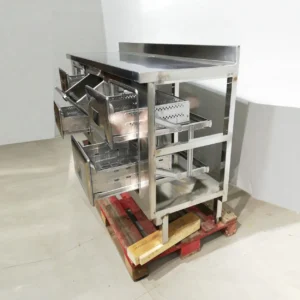 Moble per a cafetera 185x60x117cm de inoxidable de segona mà en venda a cabauoportunitats.com