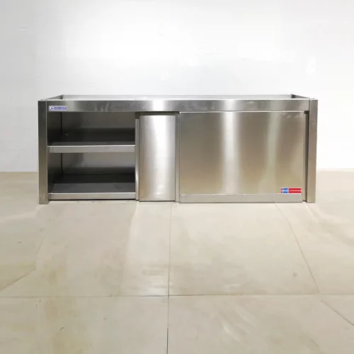 Armario de acero inoxidable con 2 puertas de 160x40x60 cm de segunda mano en venta en cabauoportunitats.com