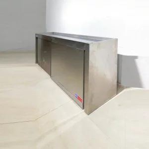Armario de acero inoxidable con 2 puertas de 160x40x60 cm de segunda mano en venta en cabauoportunitats.com