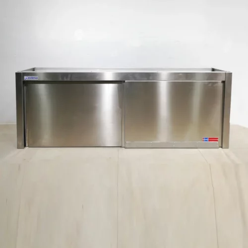 Armario de acero inoxidable con 2 puertas de 160x40x60 cm de segunda mano en venta en cabauoportunitats.com