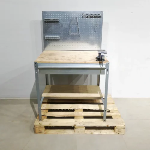 Banco de trabajo galvanizado de 91x61x145 cm de segunda mano en venta en cabauoportunitats.com
