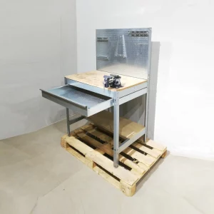 Banco de trabajo galvanizado de 91x61x145 cm de segunda mano en venta en cabauoportunitats.com