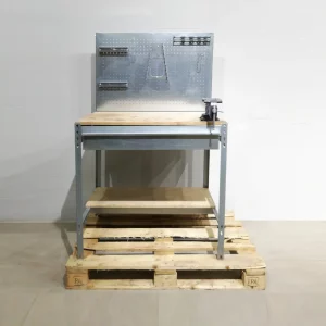 Banco de trabajo galvanizado de 91x61x145 cm de segunda mano en venta en cabauoportunitats.com
