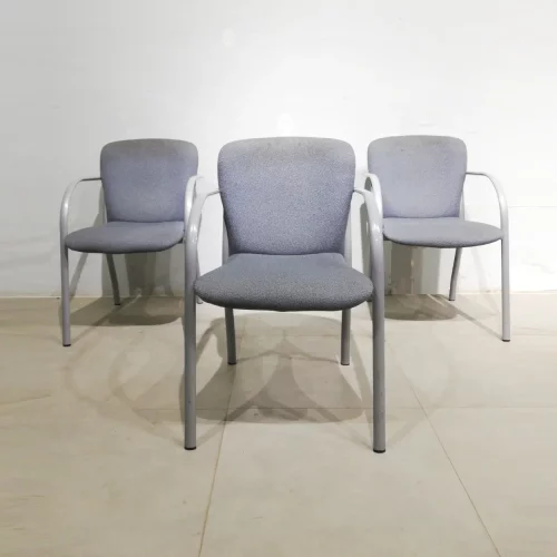 Silla de oficina gris de segunda mano para oficina, despacho... en venta en cabauoportunitats.com