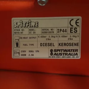 Canó d'aire calent SPITFIRE IC-25 gasoil de segona mà en venda a cabauoportuntiats.com