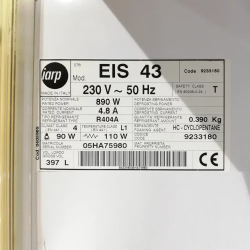 Nevera expositor IARP EIS-43, 397L de segona mà en bon estat en venda a cabauoportunitats.com