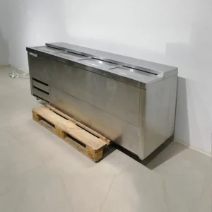 Botellero IÑIGO de 3 puertas de acero inoxidable (200x57x75cm) en buen estado en venta en cabauoportunitats.com