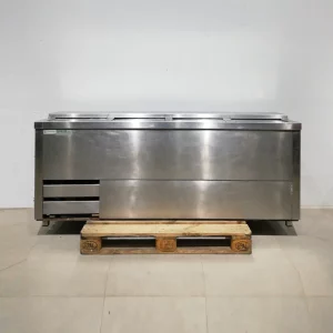 Botellero IÑIGO de 3 puertas de acero inoxidable (200x57x75cm) en buen estado en venta en cabauoportunitats.com