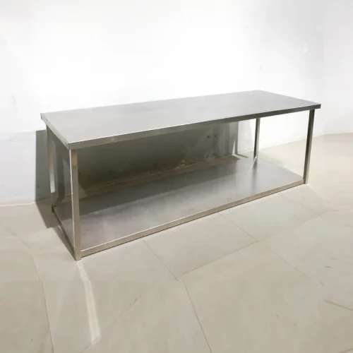 Mesa de inox 200x70x70cm de segunda mano en venta en cabauoportunitats.com