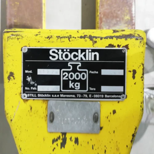 Transpalet manual STöCKLIN 2000kg de segunda mano en muy buen estado en venta en cabauoportunitats.com