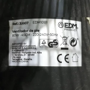 Ventilador de pie EDM 80W de segunda mano en venta en cabauoportunitats.com