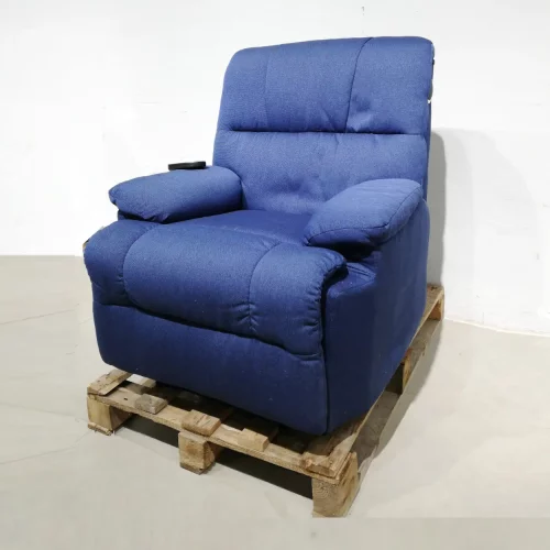 Sillón eléctrico azul en buen estado en venta por desuso de segunda mano en venta en cabauoportunitats.com