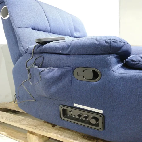 Sillón eléctrico azul en buen estado en venta por desuso de segunda mano en venta en cabauoportunitats.com