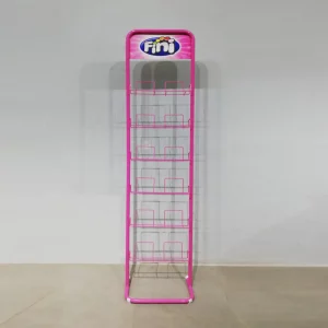 Expositor per a botiga metàl·lic amb 6 prestatges de segona mà 45x28x198 cm en venda a cabauoportunitats.com