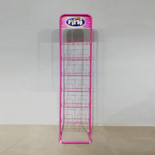 Expositor per a botiga metàl·lic amb 6 prestatges de segona mà 45x28x198 cm en venda a cabauoportunitats.com