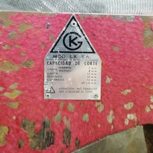 Cizalla de chapa manual de segunda mano para taller en buen estado en venta en cabauoportunitats.com
