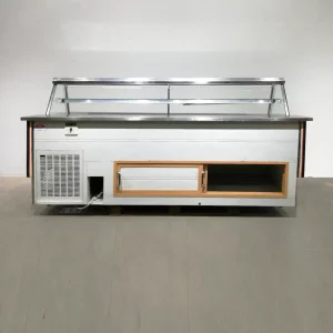 Mostrador refrigerado FRIGER MA-250 245 cm de segunda mano para tienda en venta en cabauoportunitats.com