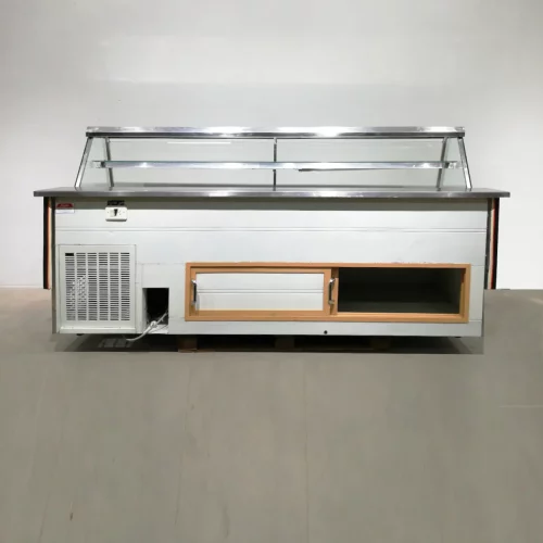 Mostrador refrigerado FRIGER MA-250 245 cm de segunda mano para tienda en venta en cabauoportunitats.com