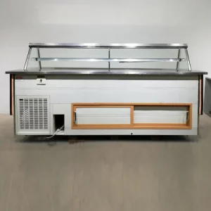 Mostrador refrigerado FRIGER MA-250 245 cm de segunda mano para tienda en venta en cabauoportunitats.com