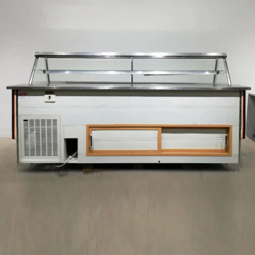 Mostrador refrigerado FRIGER MA-250 245 cm de segunda mano para tienda en venta en cabauoportunitats.com