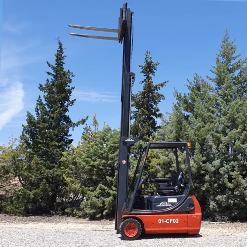 Toro elèctric LINDE E16C de segona mà 450cm d'elevació i 1.600kg de capacitat en venda a cabauoportunitats.com