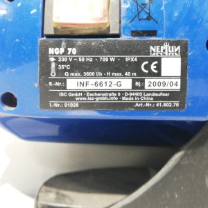 Bomba d'aigua NEPTUN NGP-70 700W de segona mà en bon estat en venda a cabauoportunitats.com