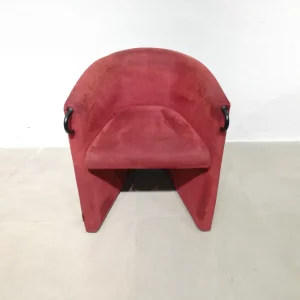 Sillón de color rojo de gran comodidad de segunda mano en venta en cabauoportunitats.com