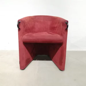Sillón de color rojo de gran comodidad de segunda mano en venta en cabauoportunitats.com