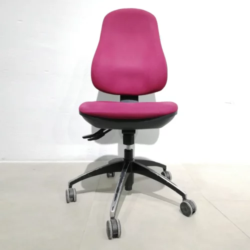 Silla de oficina color fúcsia sin apoyabrazos de segunda mano en venta en cabauoportunitats.com