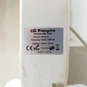 Radiador eléctrico ORBEGOZO de 1300W de segunda mano en buen estado en venta en cabauoportunitats.com