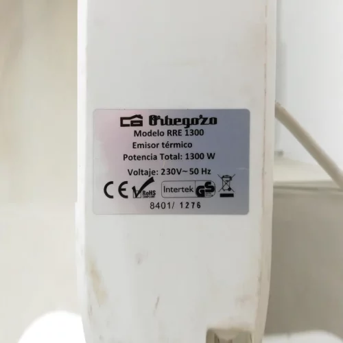 Radiador eléctrico ORBEGOZO de 1300W de segunda mano en buen estado en venta en cabauoportunitats.com
