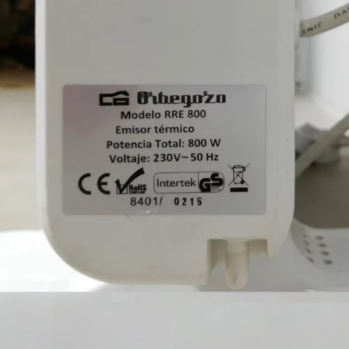 Radiador eléctrico ORBEGOZO 800 W de segunda mano en buen estado en venta en cabauoportunitats.com