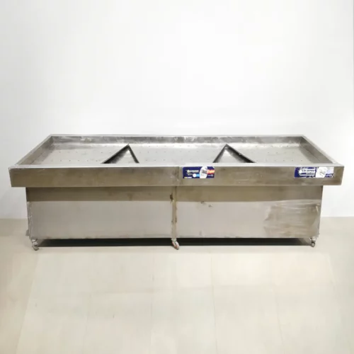 Mostrador de pescadería con agujero pequeño de segunda mano (334x96x116cm) en venta en cabauoportunitats.com