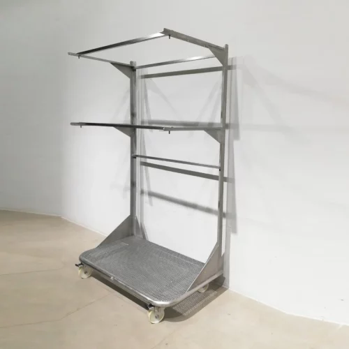 Carro de acero inoxidable de 97x58x172 cm de segunda mano en venta en cabauoportunitats.com