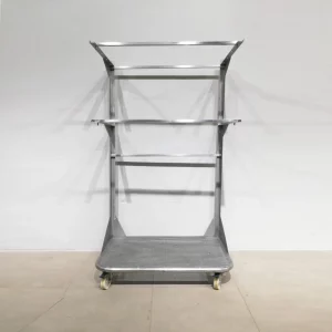 Carro de acero inoxidable de 97x58x172 cm de segunda mano en venta en cabauoportunitats.com