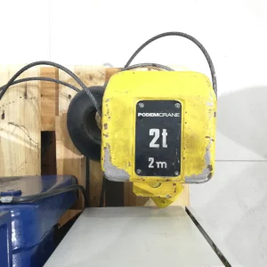 Polipast elèctric PODEM CRANE MT305H6.5V14-1EN20 màxima de càrrega 2t de segona mà en venda a cabauoportunitats.com