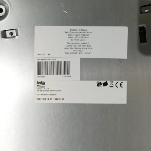 Placa de inducción BEKO HIIS63206M de 3 zonas de cocción, táctil, nuevo en venta en cabauoportunitats.com