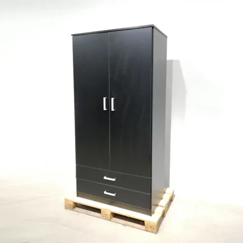 Armario negro para habitación (100x51x200cm) de segunda mano en venta en cabauoportunitats.com