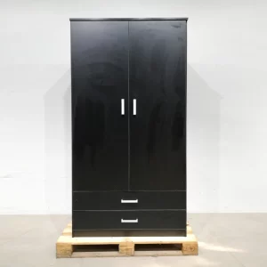 Armario negro para habitación (100x51x200cm) de segunda mano en venta en cabauoportunitats.com