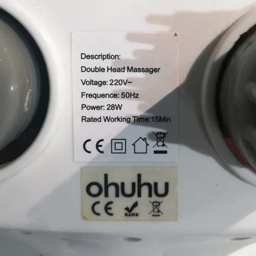 Máquina de masaje corporal DOUBLE HEAD MASSAGER 28W de segunda mano en venta en cabauoportunitats.com
