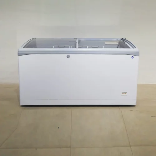 Congelador puerta cristal 149x64x84cm de segunda mano en buen estado en venta en cabauoportunitats.com