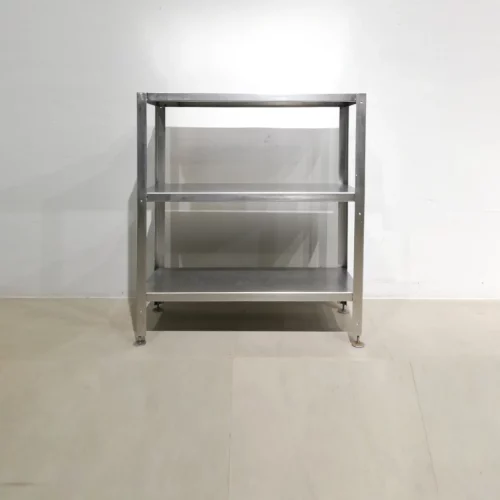 Prestatgeria d'acer inoxidable de segona mà de 90x63x101cm en venda a cabauoportunitats.com