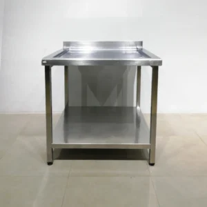 Mesa de inox de segunda mano de 89x88x96cm para taller, bar... en venta en cabauoportunitats.com