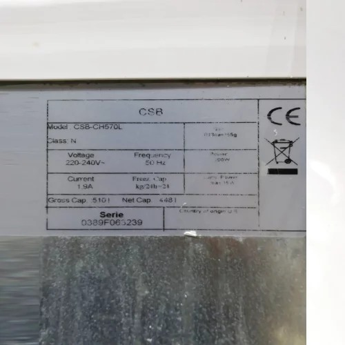 Congelador CSB CSB-CH570L 160x58x83 cm de segunda mano en buen estado en venta en cabauoportunitats.com