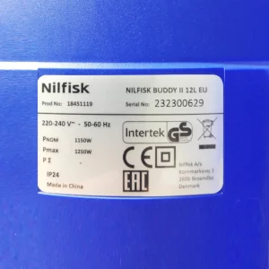 Aspiradora potent d'aigua NILFISK BUDDY ll 12L EU de segona mà en bon estat en venda a cabauoportunitats.com